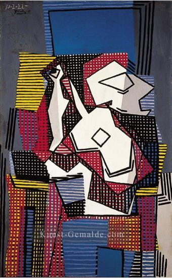 Bouteille guitare et compotier 1922 kubist Pablo Picasso Ölgemälde